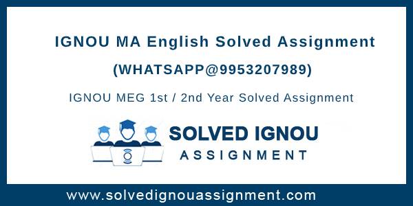 ignou ma english assignment questions
