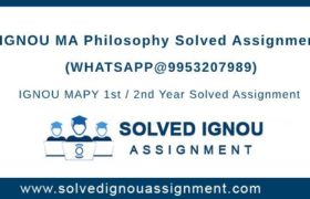 MA Philosophy IGNOU Assignment