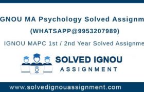 MAPC IGNOU Assignment