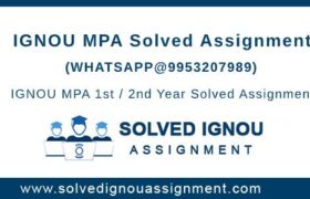 MPA IGNOU Assignment