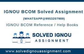 BCOM IGNOU Assignment