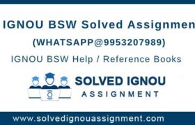 BSW IGNOU Assignment