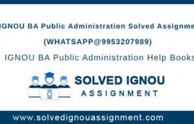 IGNOU BA Public Administration