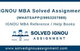 IGNOU MBA Assignments