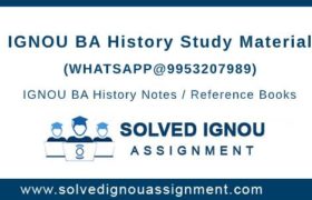 IGNOU BA History Study Material