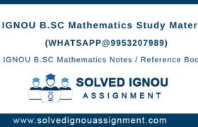 IGNOU BSC Math Study Material