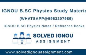 IGNOU BSC Physics Study Material