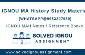 IGNOU MAH Study Material