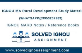 IGNOU MARD Study Material