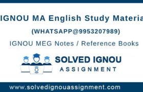 IGNOU MEG Study Material