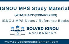 IGNOU MPS Study Material