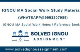 IGNOU MSW Study Material