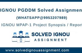 IGNOU PGDDM Solved Assignment