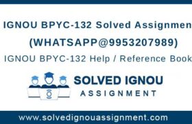 BPYC132 Solved Assignment