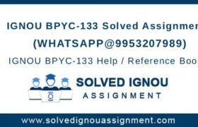 BPYC133 Solved Assignment