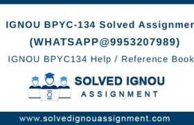 BPYC134 Solved Assignment